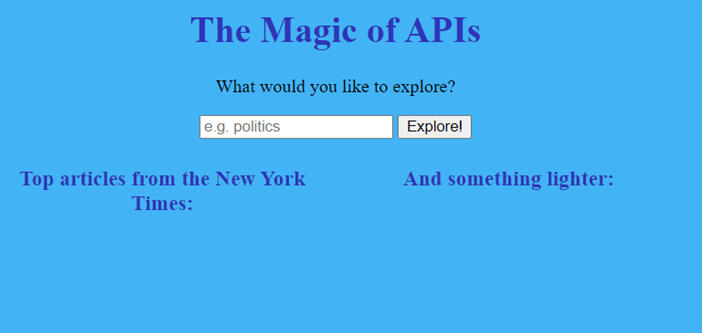 Student Research Helper - HTML, Javascript, JQuery, and APIs