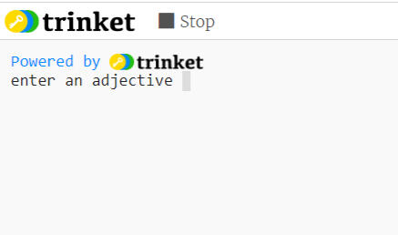 Alex's Mad Libs - Uses Python, Variables, String Formatting, User Input